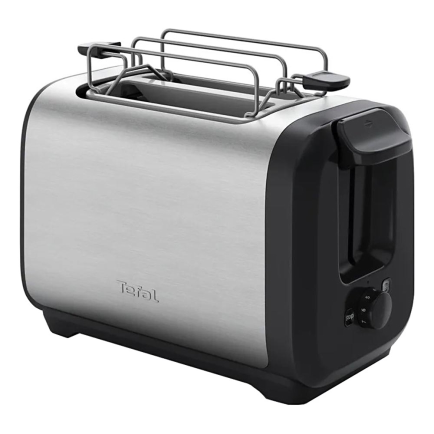 Tefal - Leivänpaahdin kahdella aukolla SUBITO 1300W/230V musta/ruostumaton