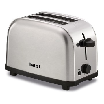 Tefal - Leivänpaahdin kahdella aukolla ULTRA MINI 700W/230V mattakromi