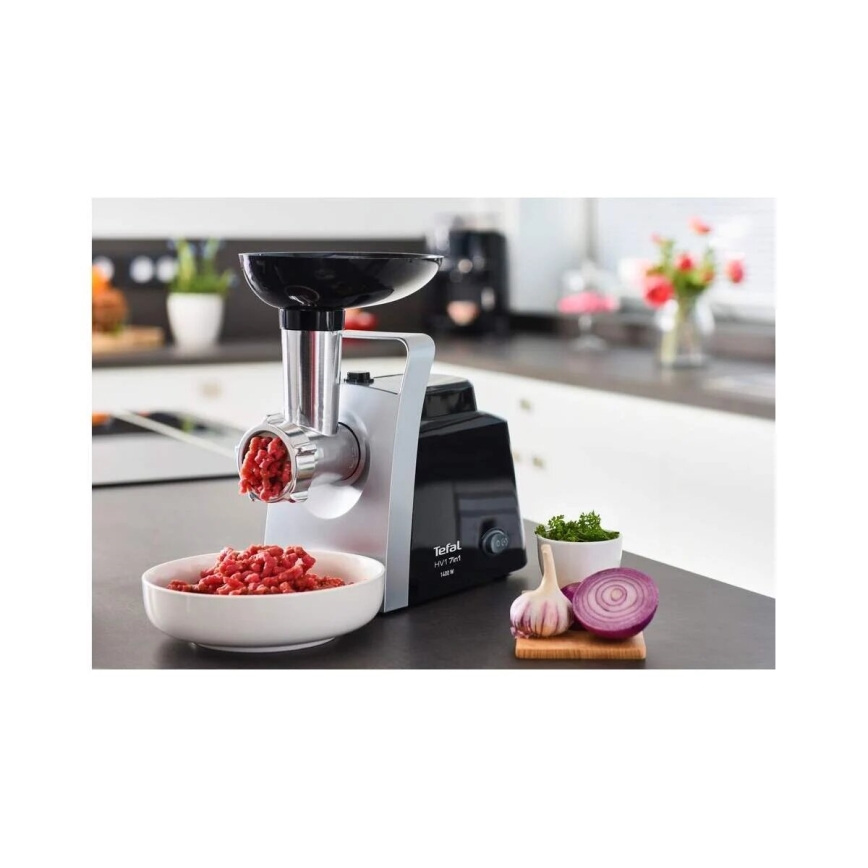 Tefal - Lihamylly 7in1 1400W/230V musta/hopea