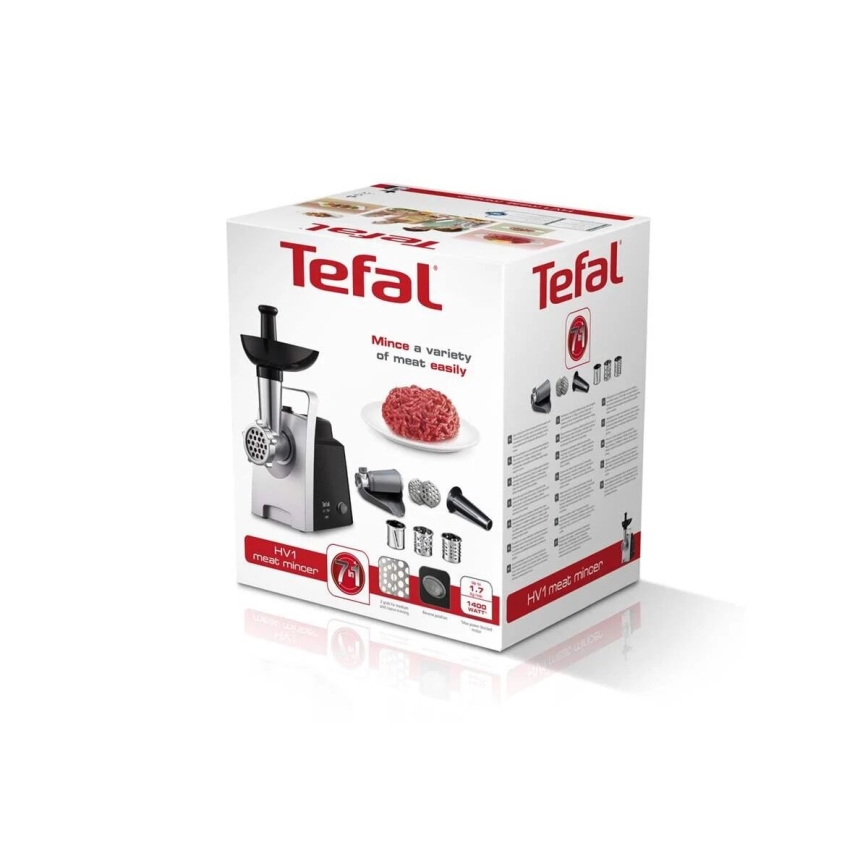 Tefal - Lihamylly 7in1 1400W/230V musta/hopea