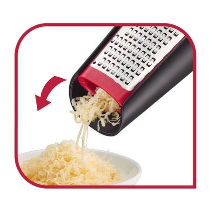 Tefal - Manuaalinen kaksipuolinen raastin INGENIO ruostumaton/musta