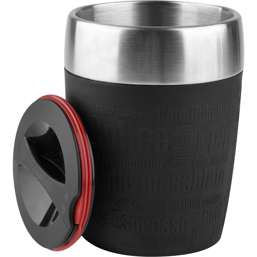 Tefal - Matkamuki 200 ml TRAVEL CUP ruostumaton/musta