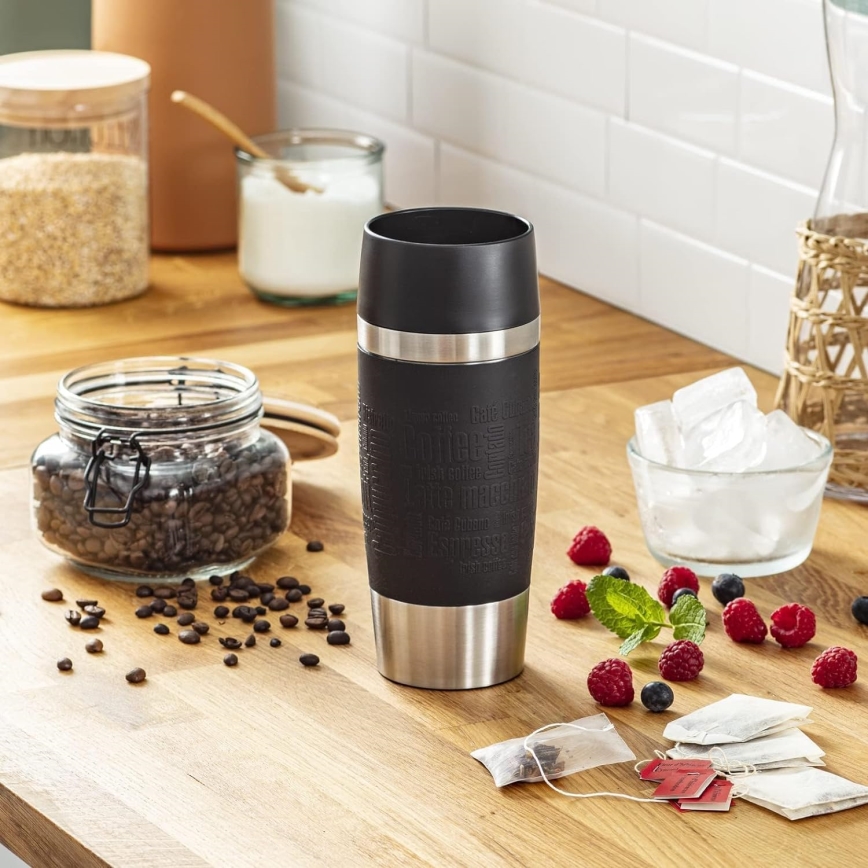 Tefal - Matkamuki 360 ml TRAVEL MUG ruostumaton/musta