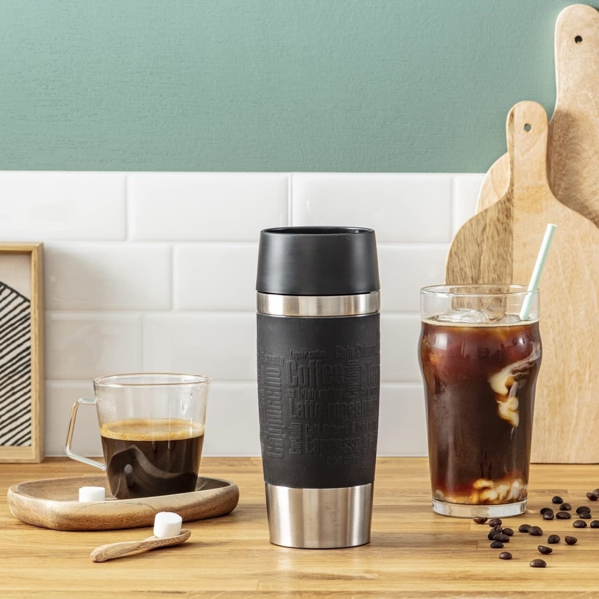 Tefal - Matkamuki 360 ml TRAVEL MUG ruostumaton/musta