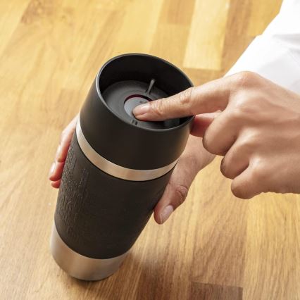 Tefal - Matkamuki 360 ml TRAVEL MUG ruostumaton/musta
