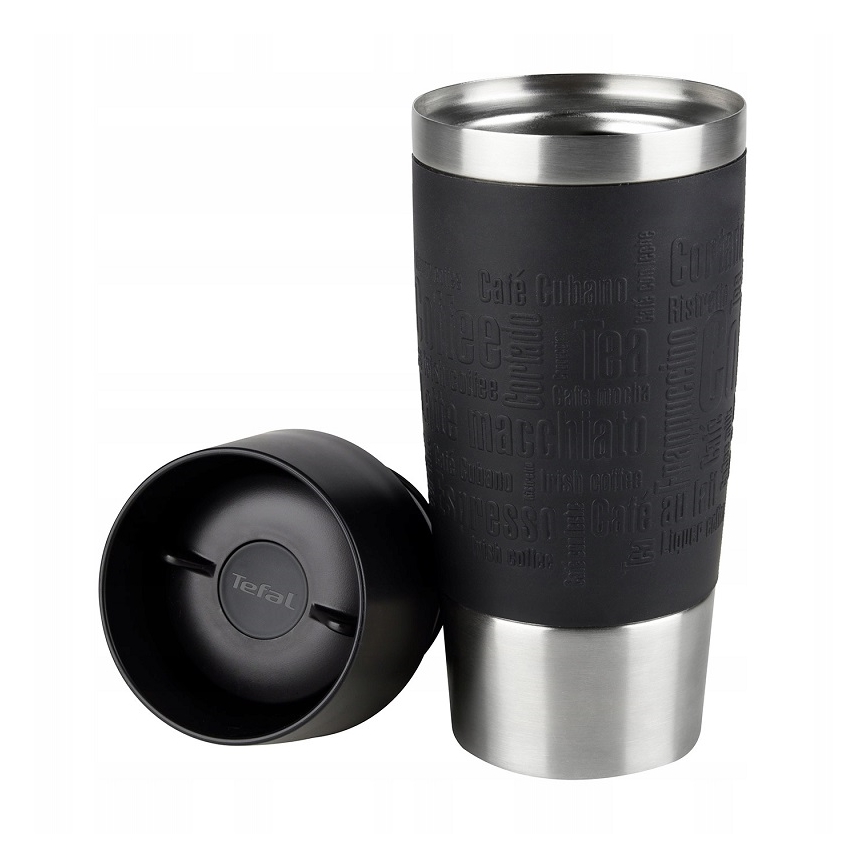 Tefal - Matkamuki 360 ml TRAVEL MUG ruostumaton/musta