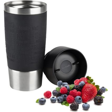 Tefal - Matkamuki 360 ml TRAVEL MUG ruostumaton/musta