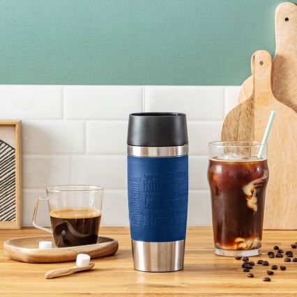Tefal - Matkamuki 360 ml TRAVEL MUG ruostumaton/tummansininen