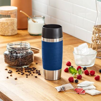Tefal - Matkamuki 360 ml TRAVEL MUG ruostumaton/tummansininen