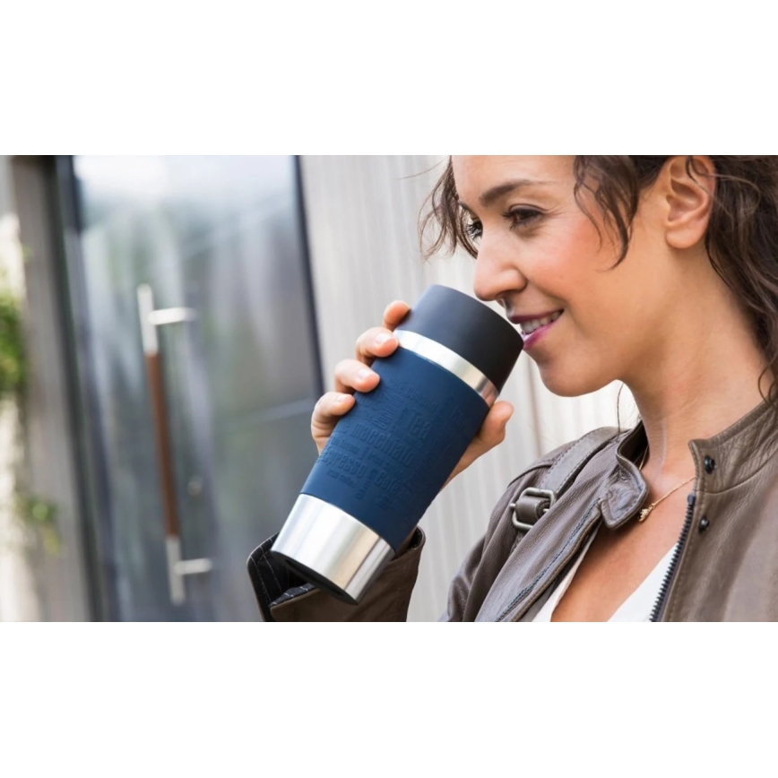 Tefal - Matkamuki 360 ml TRAVEL MUG ruostumaton/tummansininen