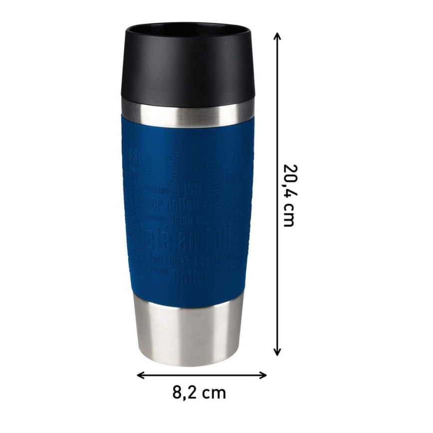 Tefal - Matkamuki 360 ml TRAVEL MUG ruostumaton/tummansininen