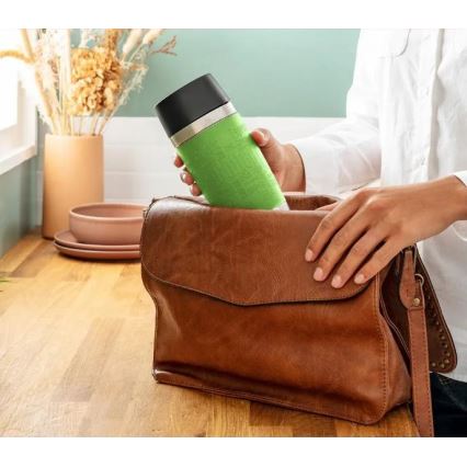 Tefal - Matkamuki 360 ml TRAVEL MUG ruostumaton/vihreä