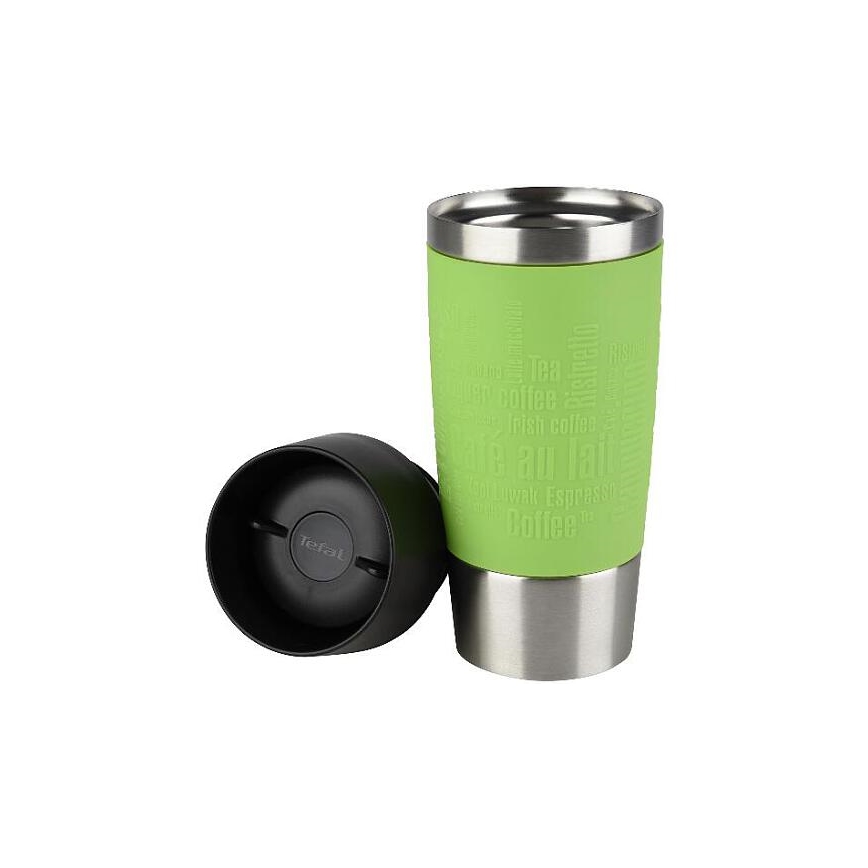 Tefal - Matkamuki 360 ml TRAVEL MUG ruostumaton/vihreä
