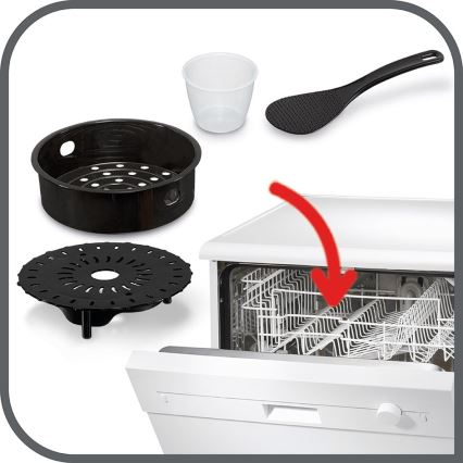 Tefal - Monitoiminen sähköinen painekattila ALL IN ONE POT 1100W/230V mattakromi/musta