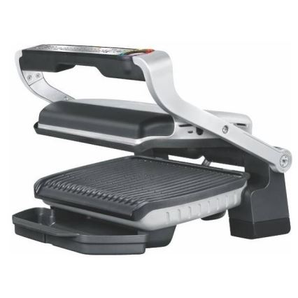 Tefal - Optigrill+ Inox kontaktigrilli VOHVELIT 2000W/230V musta/kromi