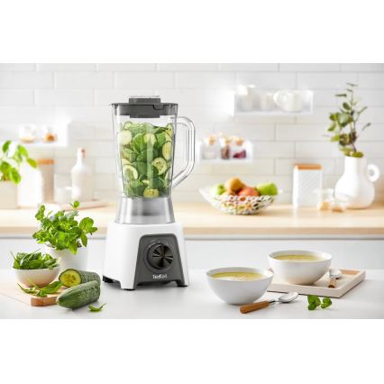 Tefal - Pöytäsekoitin 1,5 l BLENDEO+ 450W/230V harmaa/valkoinen