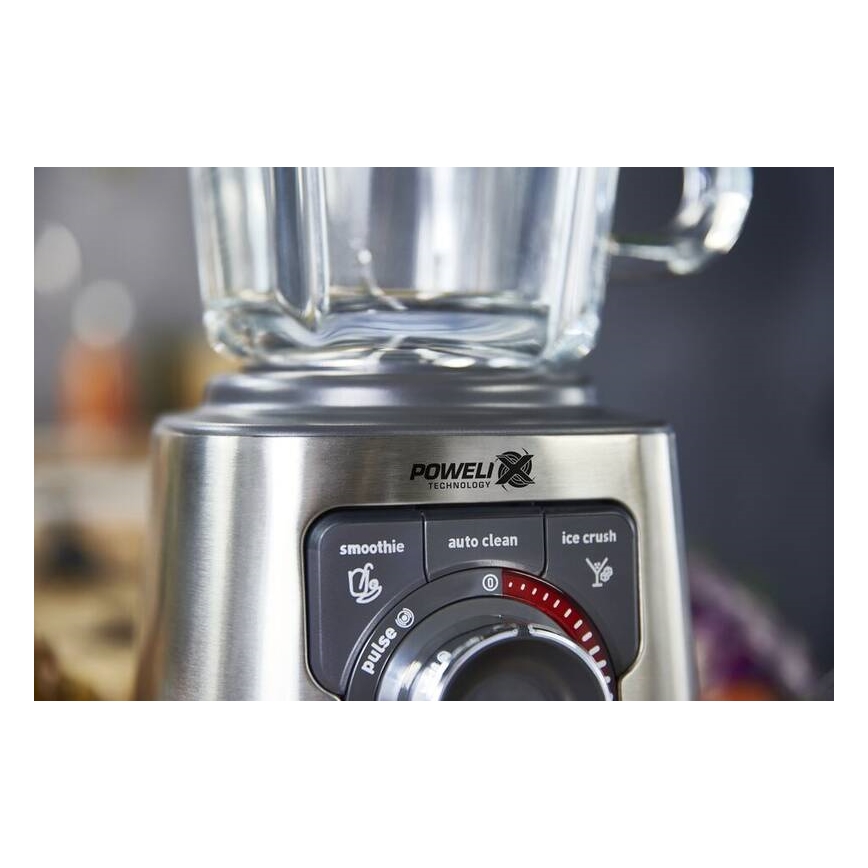 Tefal - Pöytäsekoitin 2 l PERFECTMIX+ 1200W/230V mattakromi/musta
