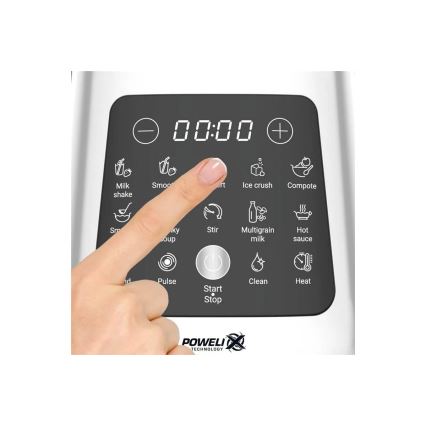 Tefal - Pöytäsekoitin 2 l PERFECTMIX+ 1400W/230V mattakromi