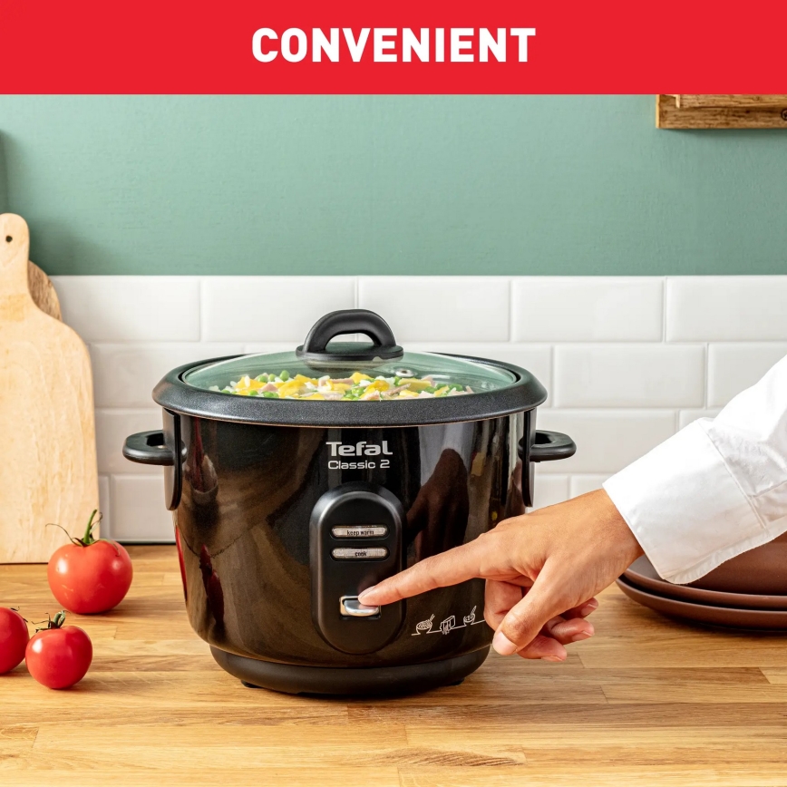 Tefal - Riisikeitin CLASSIC 500W/230V 3 l musta