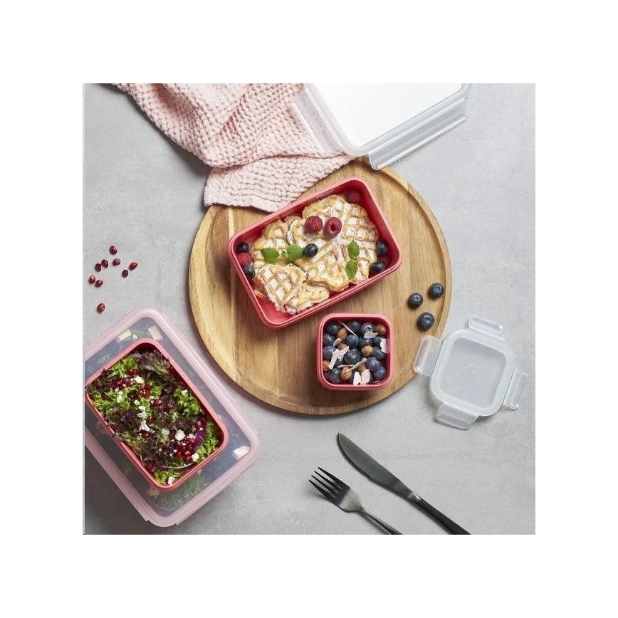 Tefal - Ruokasäiliö 0,55 l MSEAL COLOR vaaleanpunainen