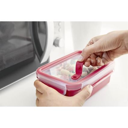 Tefal - Ruokasäiliö 0,8 l MASTER SEAL MICRO punainen