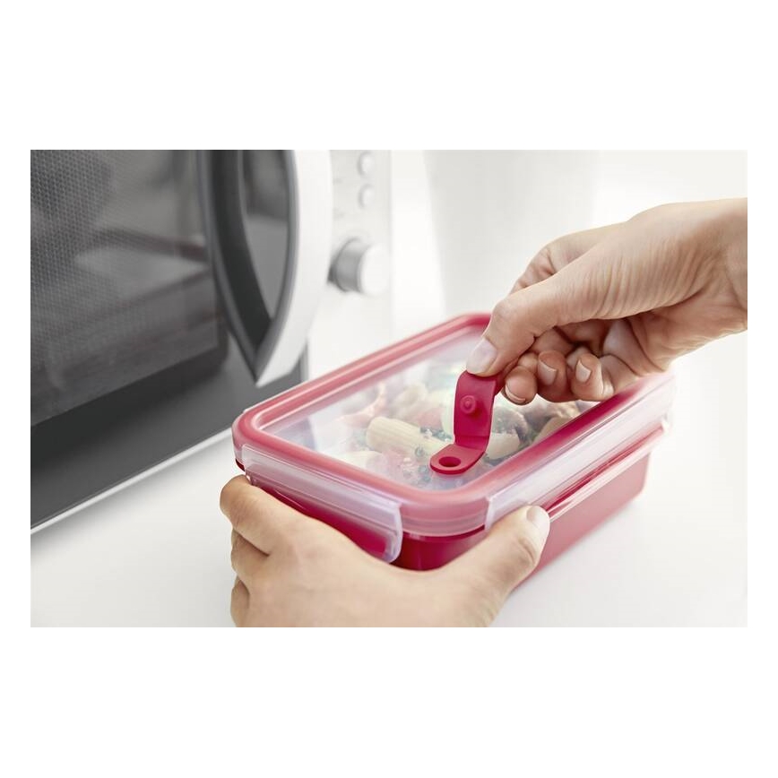 Tefal - Ruokasäiliö 0,8 l MASTER SEAL MICRO punainen