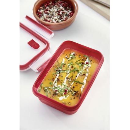Tefal - Ruokasäiliö 0,8 l MASTER SEAL MICRO punainen