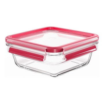 Tefal - Ruokasäiliö 0,8 l MSEAL GLASS punainen/lasi
