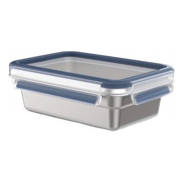 Tefal - Ruokasäiliö 0,8 l MSEAL STEEL sininen/ruostumaton