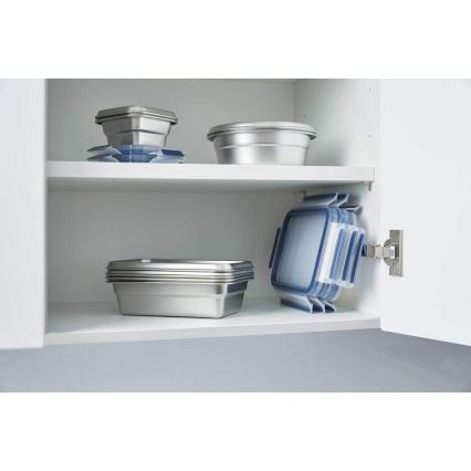 Tefal - Ruokasäiliö 0,8 l MSEAL STEEL sininen/ruostumaton