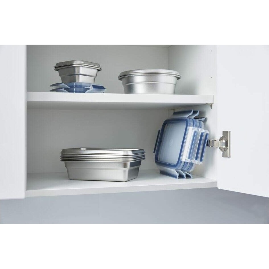 Tefal - Ruokasäiliö 0,8 l MSEAL STEEL sininen/ruostumaton