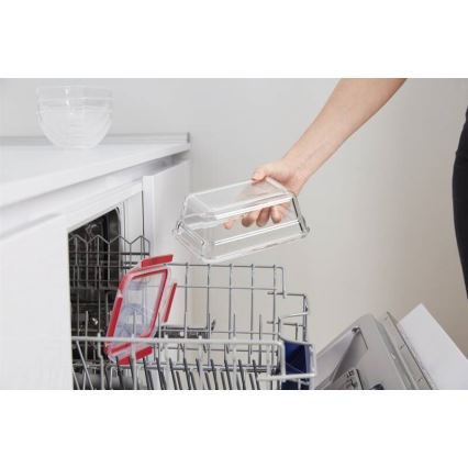 Tefal - Ruokasäiliö 0,85 l MSEAL GLASS punainen/lasi
