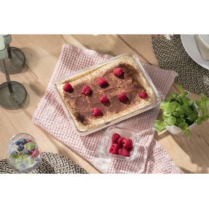Tefal - Ruokasäiliö 3 l MSEAL GLASS punainen/lasi