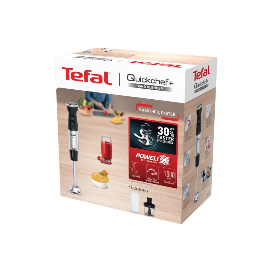Tefal - Sauvasekoitin QUICKCHEF 1000W/230V musta