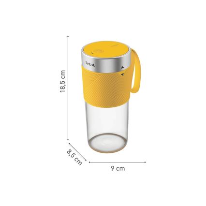Tefal - Smoothie blenderi BLENDFORCE 50W/5V 1200 mAh keltainen