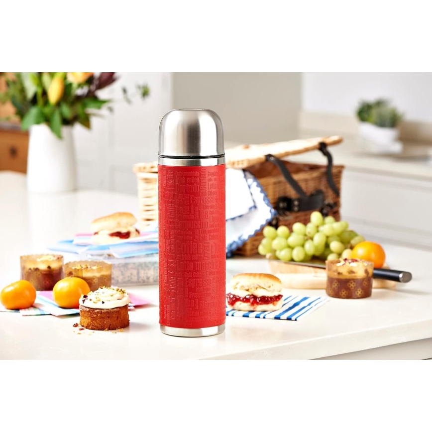 Tefal - Termos mukilla 1 l SENATOR ruostumaton/punainen