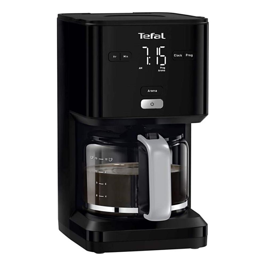 Tefal - Tippa kahvinkeitin LCD-näytöllä 1000W/230V musta