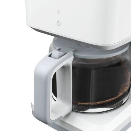 Tefal - Tippa kahvinkeitin LCD-näytöllä SENSE 1000W/230V valkoinen