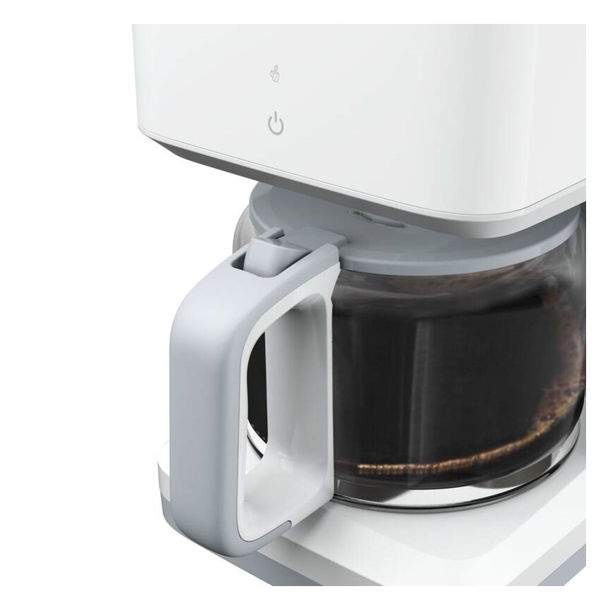 Tefal - Tippa kahvinkeitin LCD-näytöllä SENSE 1000W/230V valkoinen