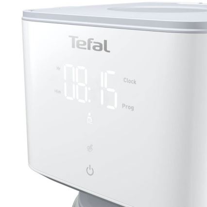Tefal - Tippa kahvinkeitin LCD-näytöllä SENSE 1000W/230V valkoinen