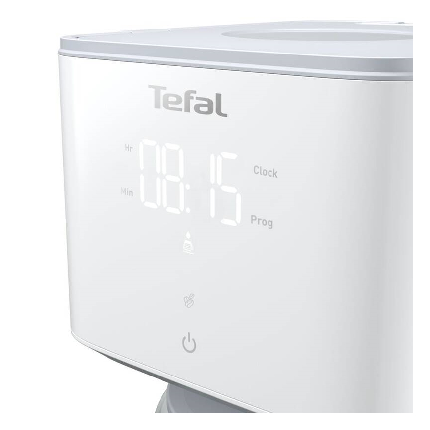 Tefal - Tippa kahvinkeitin LCD-näytöllä SENSE 1000W/230V valkoinen