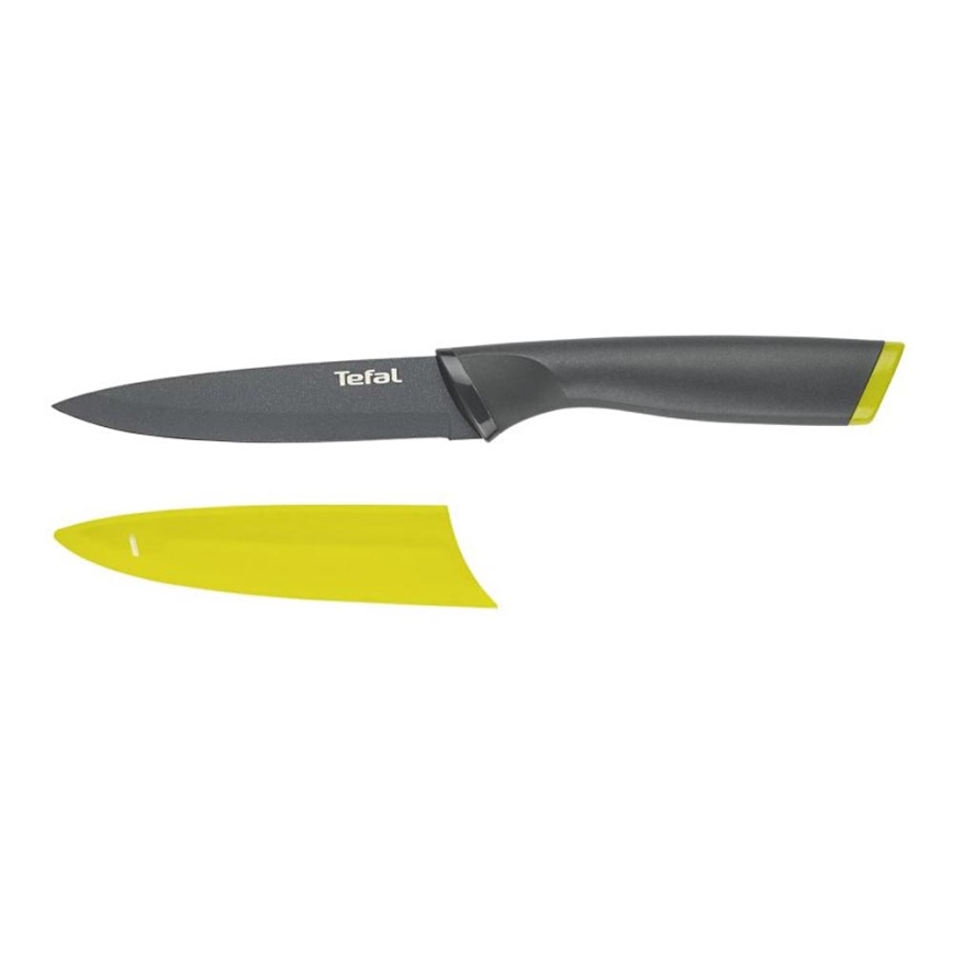 Tefal - Universaali ruostumaton veitsi FRESH KITCHEN 12 cm harmaa/vihreä