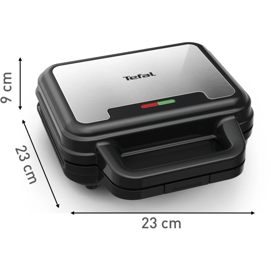 Tefal - Voileipägrilli ULTRA COMPACT 3in1 700W/230V musta/mattakromi