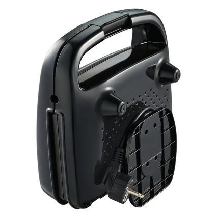 Tefal - Voileipäkone CROC TIME 700W/230V musta/kromi