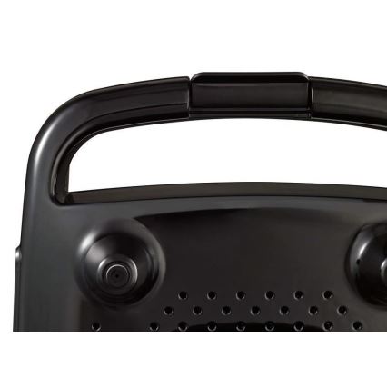 Tefal - Voileipäkone CROC TIME 700W/230V musta/kromi