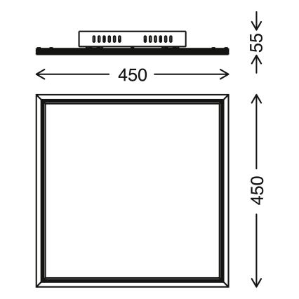 Telefunken 300906TF -LED himmennettävä paneeli LED / 24W / 230V + RC 3000-6000K