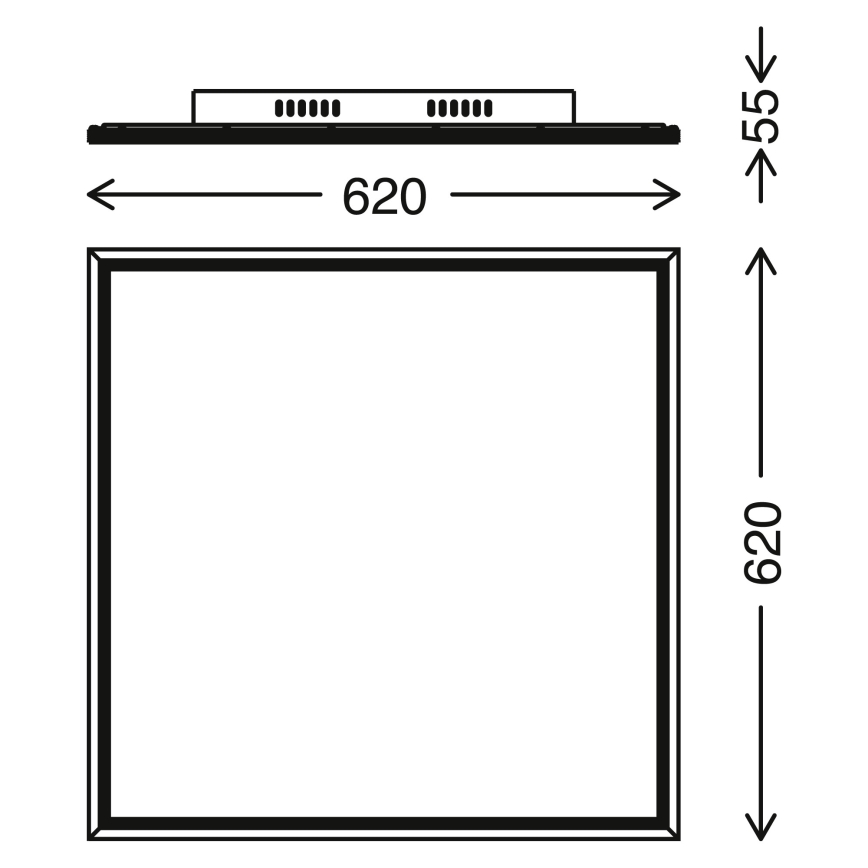 Telefunken 3010-06TF - Himmennettänä LED-paneeli LED/36W/230V 3000-6000K + kauko-ohjaus