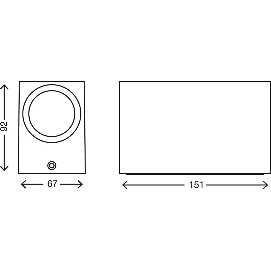 Telefunken 307004TF - LED-ulkoseinävalaisin 2xGU10/5W/230V IP44 hopea