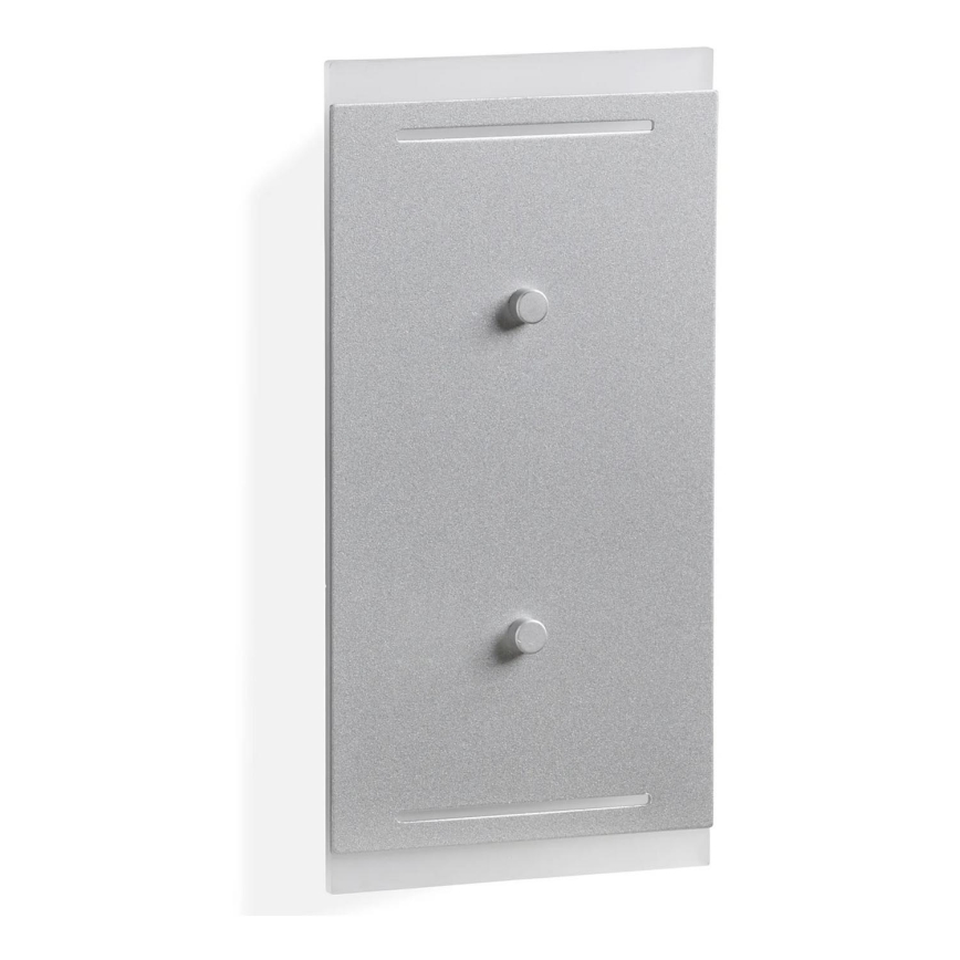 Telefunken 307704TF - LED-ulkoseinävalaisin 2xLED/3W/230V IP44 hopea