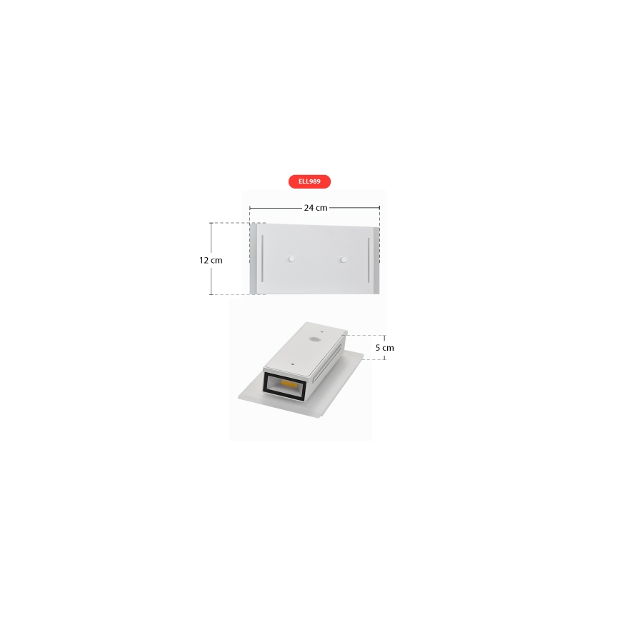 Telefunken 307706TF - LED-ulkoseinävalaisin 2xLED/3W/230V IP44 valkoinen